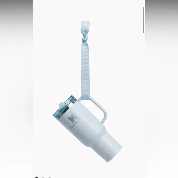 LoveShackFancy x Stanley BLUE Holiday Quencher ProTour Blue Ornaments - Set of 2 - Picture 2 of 4